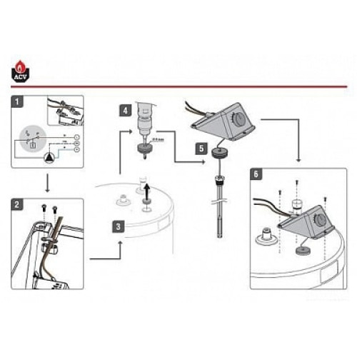 Термостат для бойлера ACV Comfort арт. A1002275 Термостат для бойлера ACV Comfort арт. A1002275