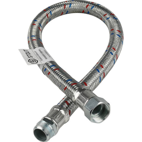 Гибкая подводка для воды Stout НР/ВР 3/4"х3/4" длина 1000 мм Гибкая подводка для воды Stout НР/ВР 3/4"х3/4" длина 1000 мм