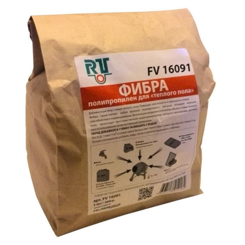 Фибра Рустеплопол FV 16091 полипропилен для микроармирования стяжки теплого пола Фибра Рустеплопол FV 16091 полипропилен для микроармирования стяжки теплого пола