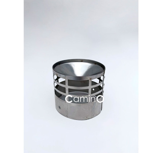 Наконечник горизонтальный для газоотвода конусный Camino сталь 80 мм Наконечник горизонтальный для газоотвода конусный Camino сталь 80 мм