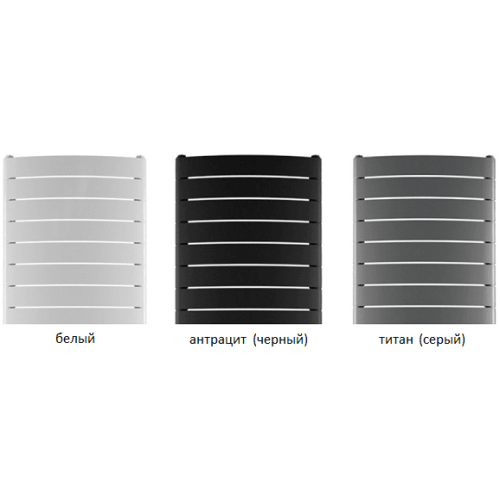Вертикальный радиатор Rifar Convex - 22 секций, нижнее разнесенное подключение