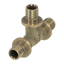 Тройник равнопроходной TECEflex 16х16х16 мм латунь