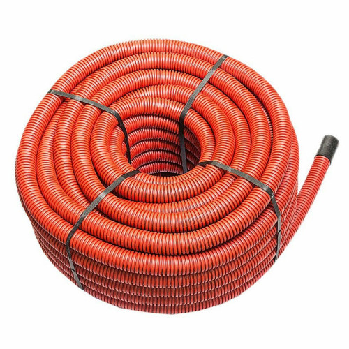 Труба защитная двустенная NASHORN красная 110 мм, бухта 50 м