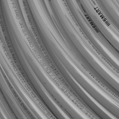 Труба из сшитого полиэтилена Smart Install PEXA/EVOH 32х4.4 мм серая бухта 50м.