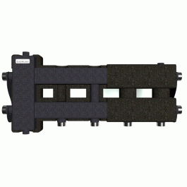 Коллектор Gidruss BM-60-3D EPP до 60 кВт 1" 3 контура EPP термоизоляция