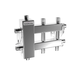 Коллектор нержавеющий Gidruss BMSS-40-3DU до 40 кВт 3/4" 2-3 контура