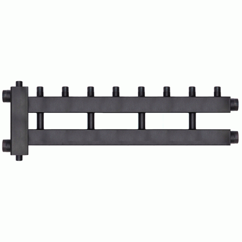 Коллектор с гидроразделителем Warme WKD.R.122.4+1 Дублер рядный (черная сталь) на 5 контуров до 122 кВт Коллектор с гидроразделителем Warme WKD.R.122.4+1 Дублер рядный (черная сталь) на 5 контуров до 122 кВт