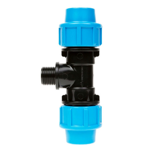 Тройник с наружней резьбой Джилекс 20х1/2" для труб ПНД