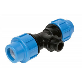 Тройник с наружней резьбой Джилекс 20х1/2" для труб ПНД