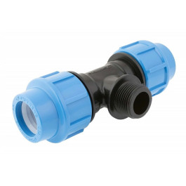 Тройник с наружней резьбой Джилекс 32х1" для труб ПНД