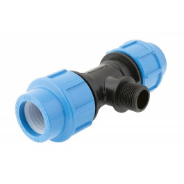 Тройник с наружней резьбой Джилекс 40х1" для труб ПНД