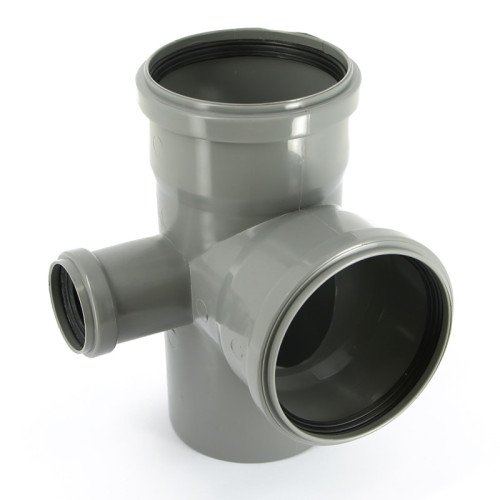 Крестовина Ostendorf канализационная 110 х 110 х 50 х 87' HT левая 2х плоскостная (арт.115950) Крестовина Ostendorf канализационная 110 х 110 х 50 х 87' HT левая 2х плоскостная (арт.115950)