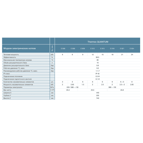 Электрический котёл Thermex Quantum E924 24 кВт