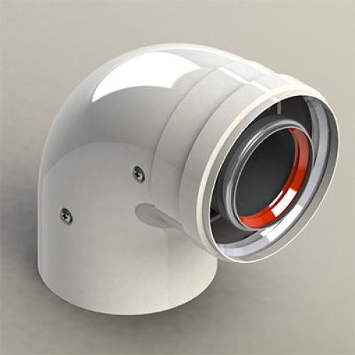 Колено Groppalli 60/100 (90°) В/Н для конвекционных котлов Колено Groppalli 60/100 (90°) В/Н для конвекционных котлов