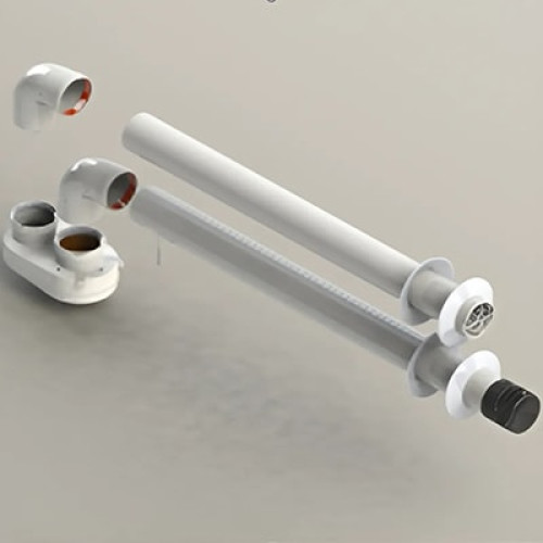 Комплект дымоходный раздельный Groppalli 80/80 (адаптер+забор+вывод) для котлов серии City Class Комплект дымоходный раздельный Groppalli 80/80 (адаптер+забор+вывод) для котлов серии City Class