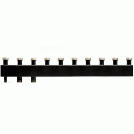 Коллектор Warme WKS85.5F (черная сталь) на 5 контуров до 85 кВт с накидными гайками 1 1/2"