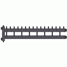 Коллектор с гидроразделителем Warme WKD.R.85.8+1 (черная сталь) на 9 контуров до 85 кВт