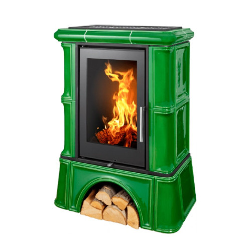 Печь-камин ABX Bavaria Exclusive кафельный цоколь ахорн