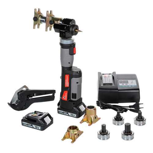 Комплект аккумуляторного инструмента Tim для аксиальных фитингов 4 насадки 16-32мм Комплект аккумуляторного инструмента Tim для аксиальных фитингов 4 насадки 16-32мм