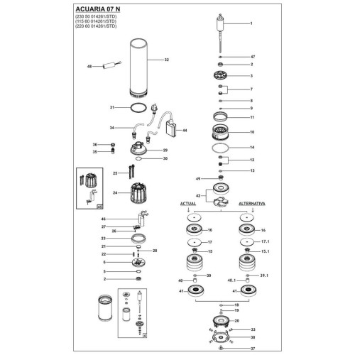 Колодезный насос Espa ACUARIA07S 7M A Колодезный насос Espa ACUARIA07S 7M A
