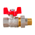 Кран шаровой прямой Rommer с американкой 1 1/4" ВН/НР ручка-бабочка