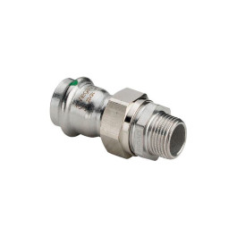 Разъёмное соединение наружная резьба Viega Sanpress Inox 15х3/4" из нержавейки (арт. 438265) серия 2365