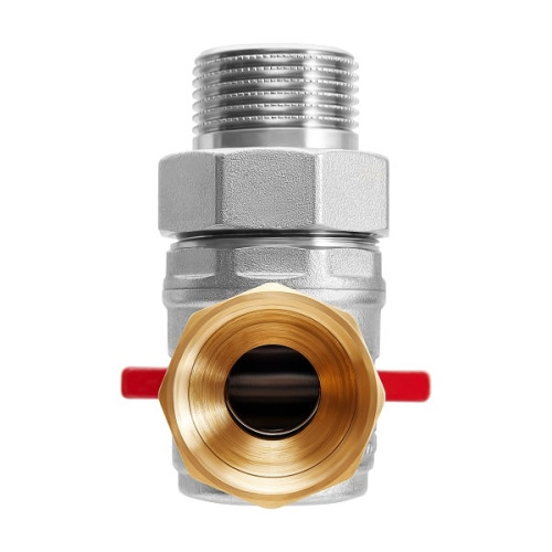 Кран шаровой угловой с американкой Smart Install 1/2" ВР/НР резьба ручка-бабочка Кран шаровой угловой с американкой Smart Install 1/2" ВР/НР резьба ручка-бабочка