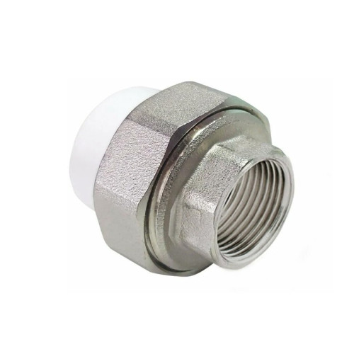 Муфта с американкой полипропиленовая Fusitek с ВР резьбой 20х1/2"мм