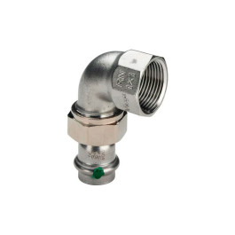 Угловое разъёмное соединение Viega Sanpress Inox 22х1" ВР из нержавейки (арт. 437336) серия 2355