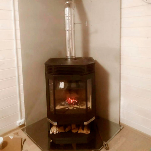 Печь-камин Мета Ангара 12 Аква без плиты Печь-камин Мета Ангара 12 Аква без плиты