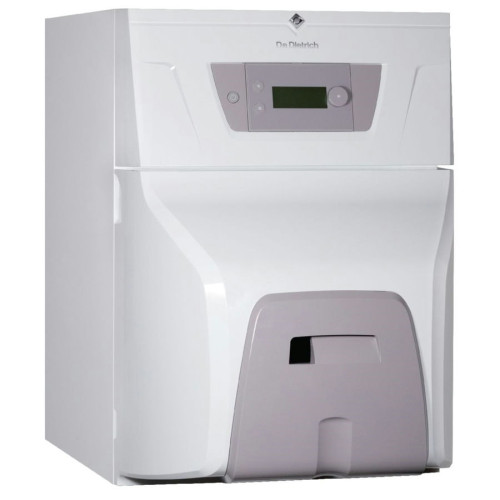 Жидкотопливный напольный чугунный котёл De Dietrich ESSENCIO CFU 46 с панелью управления E-Pilot, 46.4 кВт, с наддувной горелкой