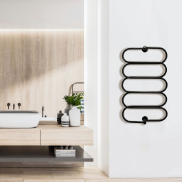 Полотенцесушитель электрический Energy Aura 1000х600 мм черный матовый