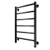 Полотенцесушитель электрический Royal Thermo Axel П6 800х500 мм черный встроенный диммер
