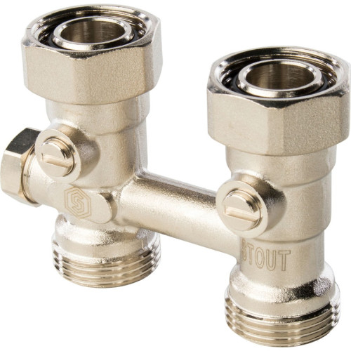 Узел нижнего подключения для однотрубной системы прямой 3/4" Stout SVH-0001-000020 Узел нижнего подключения для однотрубной системы прямой 3/4" Stout SVH-0001-000020