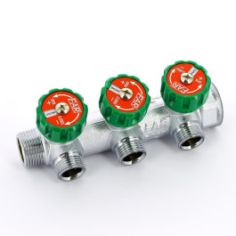 Коллектор FAR 3/4"X1/2" на 3 выхода евроконус