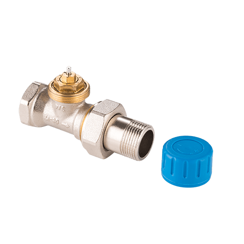 Клапан термостатический прямой MVI 1/2" резьба внутренняя/наружная с преднастройкой