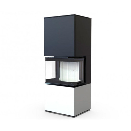 Печь-камин Defro Home Intra XSM C VER Compact 1 8 кВт белая сталь