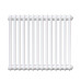 Трубчатый радиатор Rifar Tubog 2057 6 секций цвет белый боковое подключение
