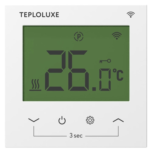 Терморегулятор электронный программируемый Теплолюкс Pontus Wi-Fi белый Терморегулятор электронный программируемый Теплолюкс Pontus Wi-Fi белый