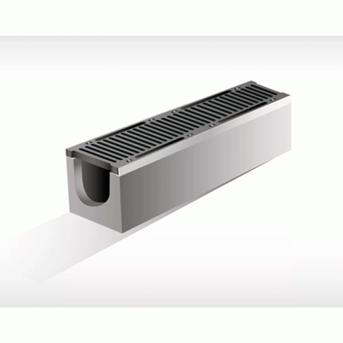 Лоток водоотводной бетонный DN100 H130 Aquastok Лоток водоотводной бетонный DN100 H130 Aquastok