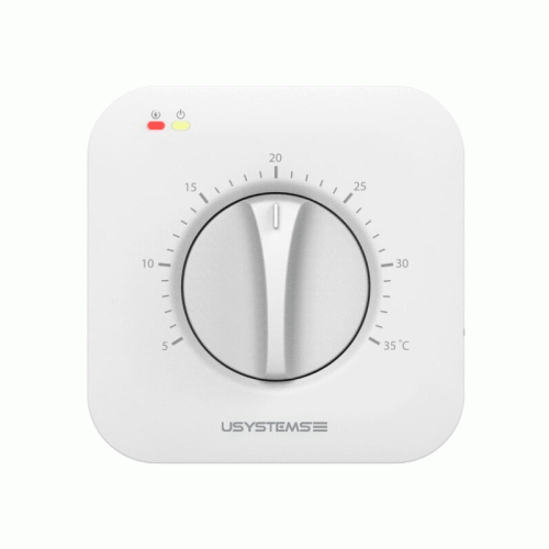 Термостат проводной механический Usystems DS-SB 230В с поворотным регулятором