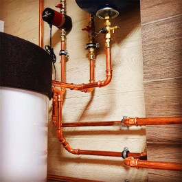 Водорозетка Sanha 15x1/2" мм бронзовая под пресс арт.184721512