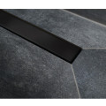 Трап для душа Bettoserb нержавеющий Frameless Matte Black 750 двухсторонняя вставка — фото 2