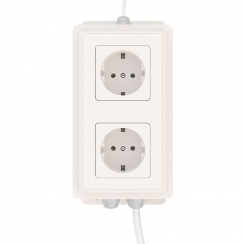 Блок управления 2 розетками Ectocontrol12А проводной ES-SOMB-02 Блок управления 2 розетками Ectocontrol12А проводной ES-SOMB-02