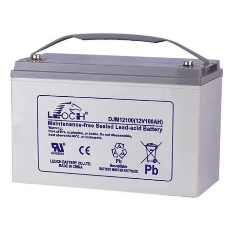 Аккумулятор Leoch DJM 12100 емкостью 100 Ач для источника бесперебойного питания BAXI Reserve 300/8