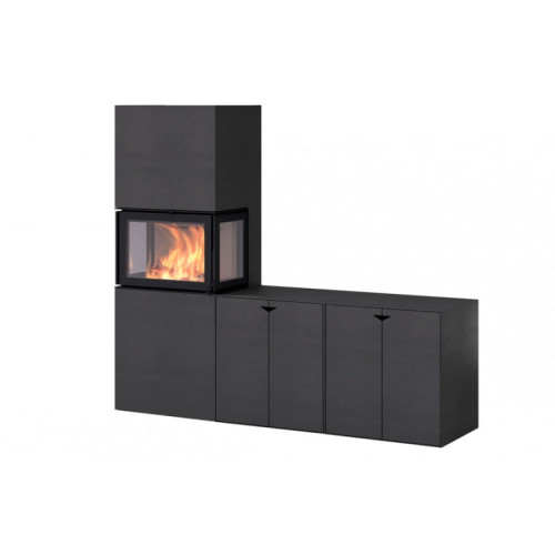 Печь-камин Nordpeis Box Black топка N-20U