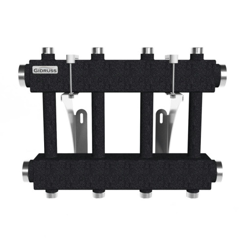 Коллектор модульный Gidruss MK-250-4DU до 250 кВт 2" 4 контура