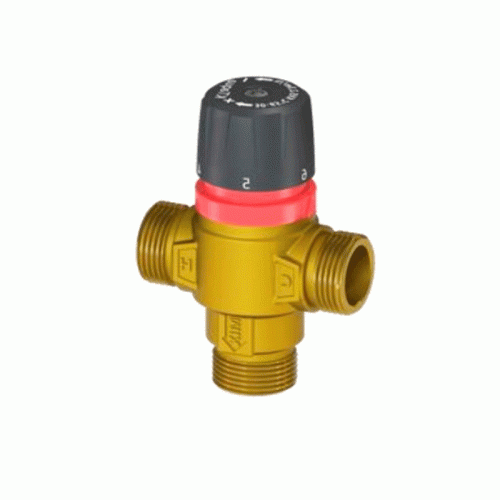 Термостатический клапан Rommer 1" НР резьба центральное смешивание 30-65°С Термостатический клапан Rommer 1" НР резьба центральное смешивание 30-65°С