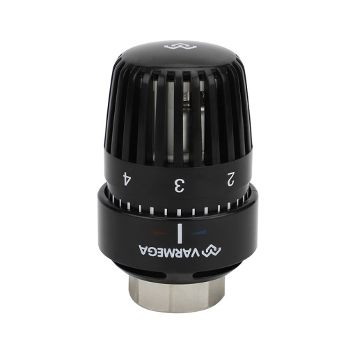 Термостатическая головка Varmega жидкостная М30х1.5, цвет черный