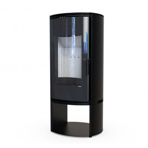 Печь-камин Defro Home Orbis Log 9 кВт чёрная сталь